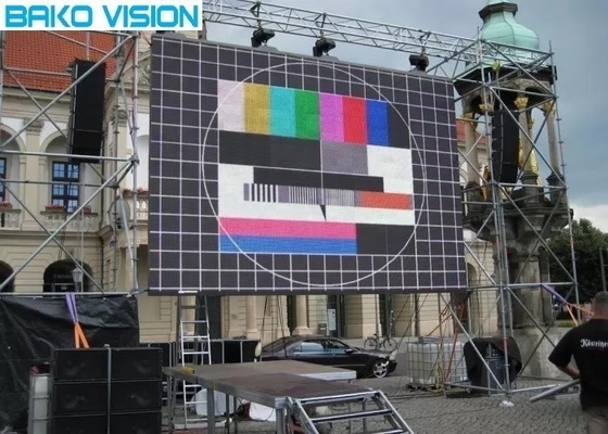 Exposição de diodo emissor de luz alugado exterior completa da cor P3.9 para a igreja